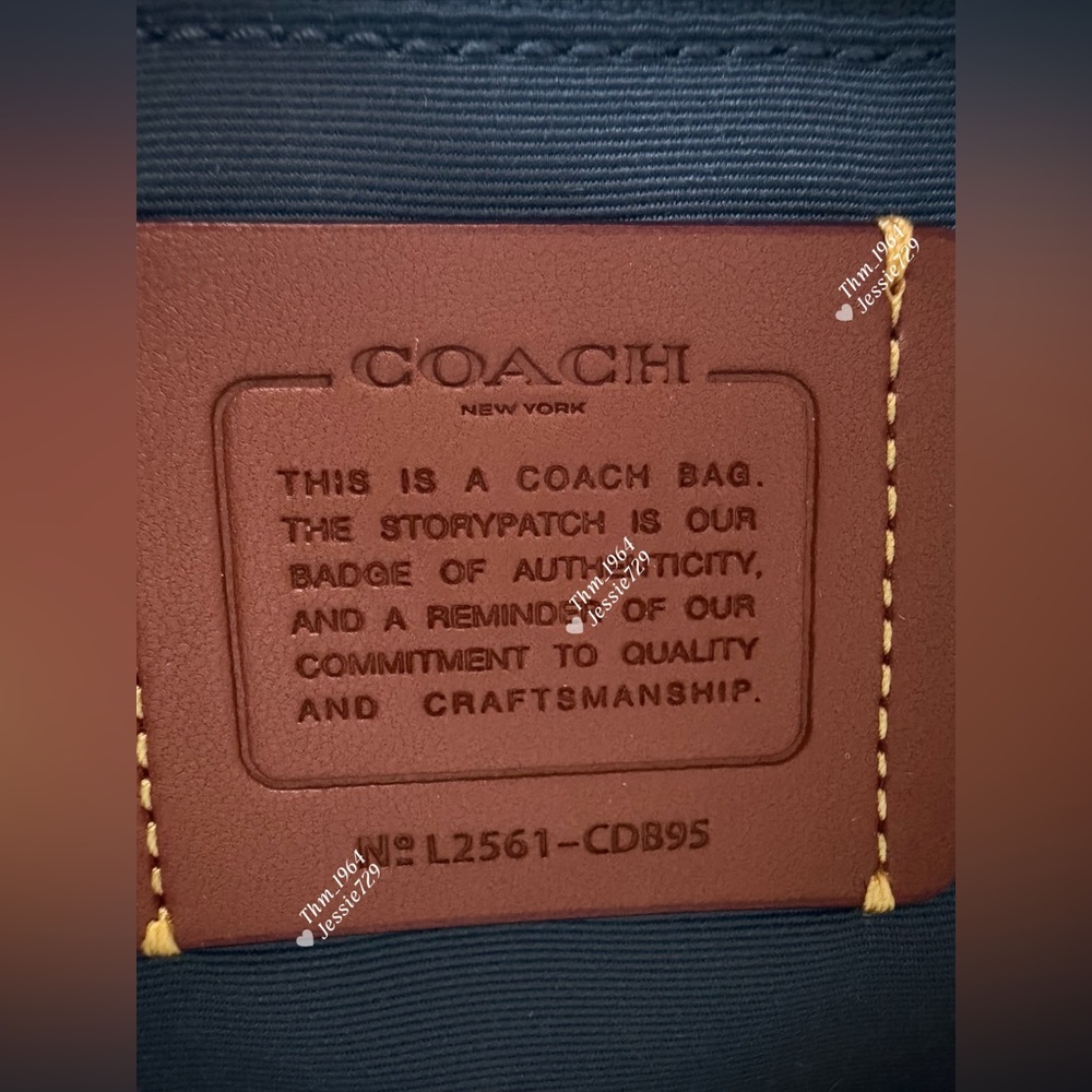 NWT！COACH Hadley Backpack In Signature Denim（CDB95）fast shipping - Picture 7 of 14